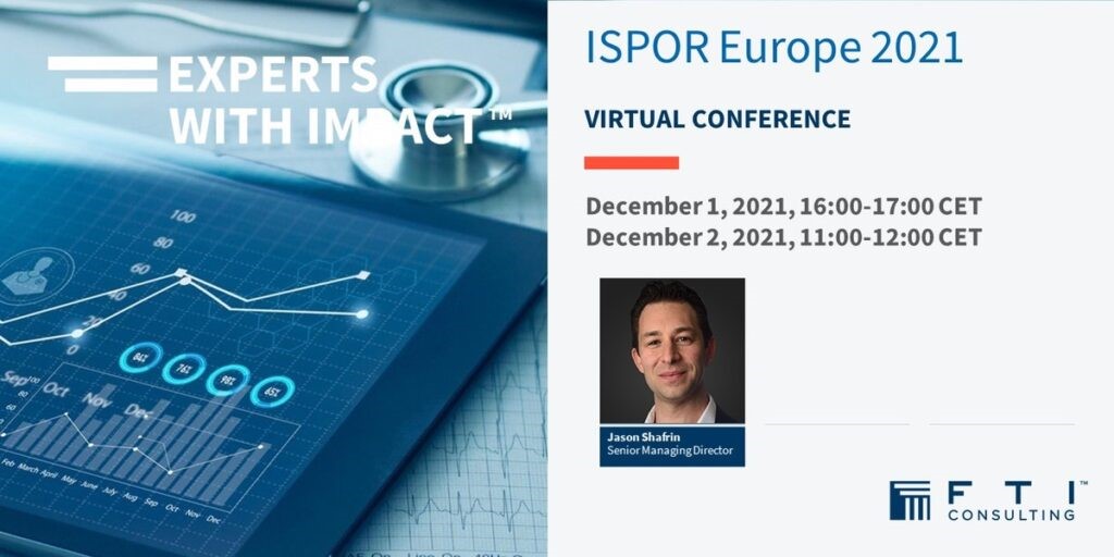 My ISPOR Europe 2021 Panels Healthcare Economist